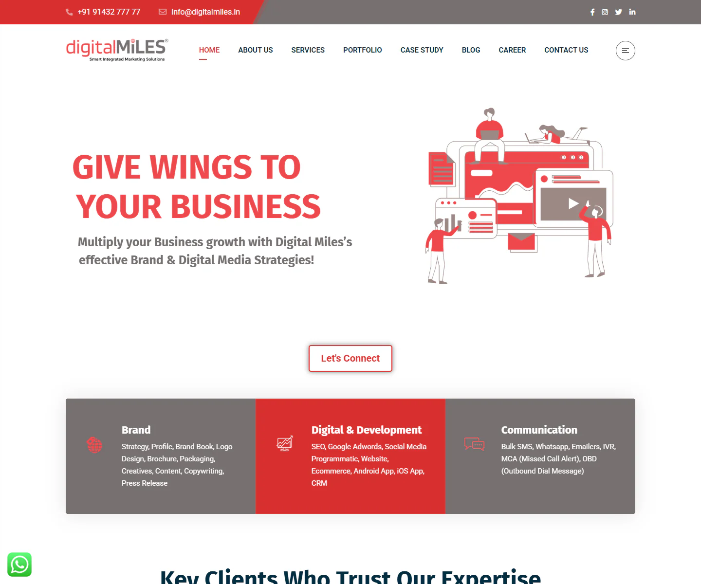 Digital Miles website preview
