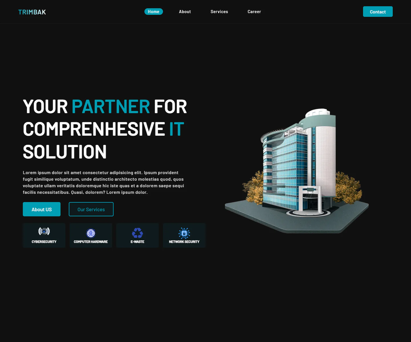 Trimbak website preview